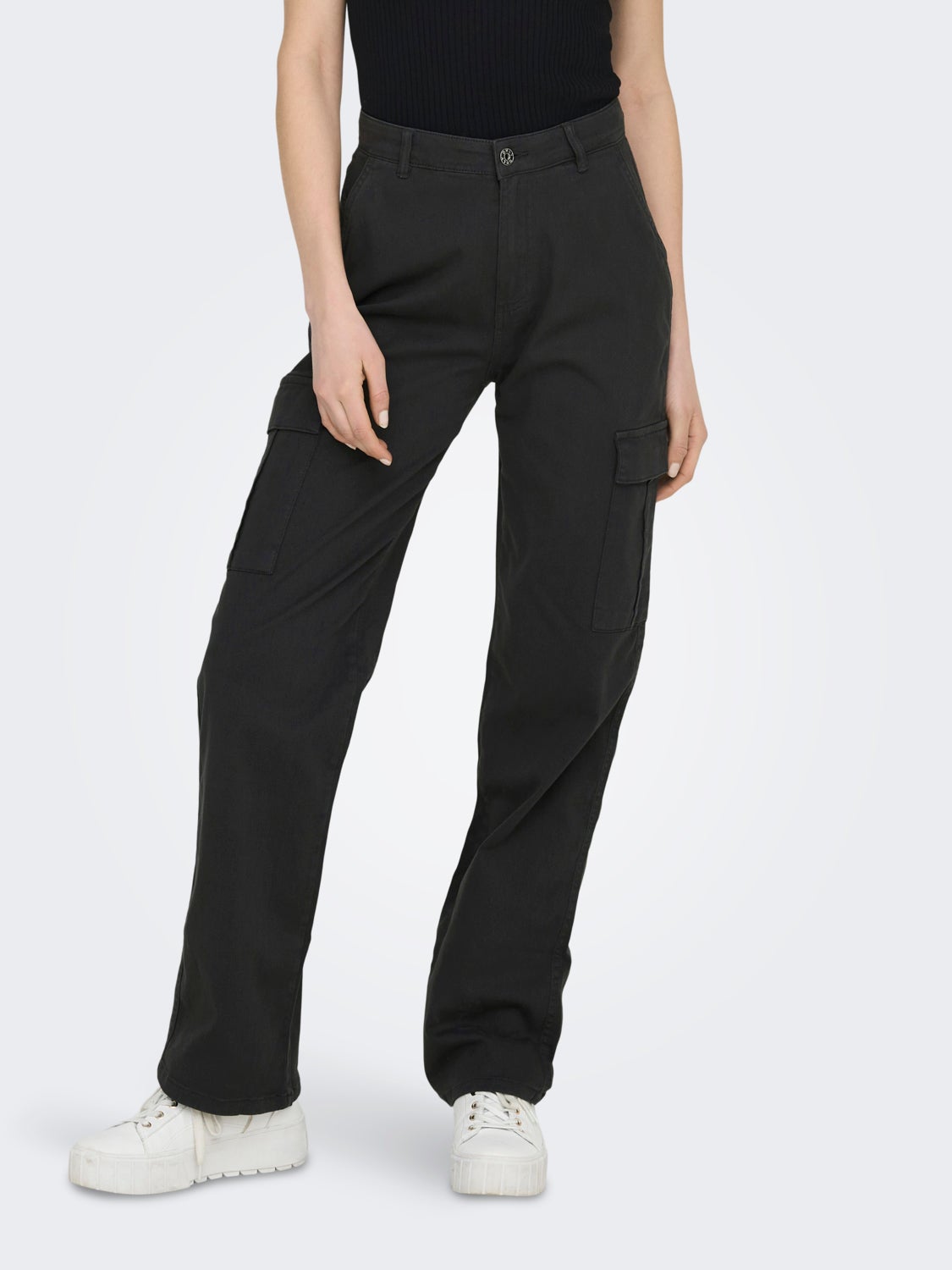 Straight Fit Cargo Trousers