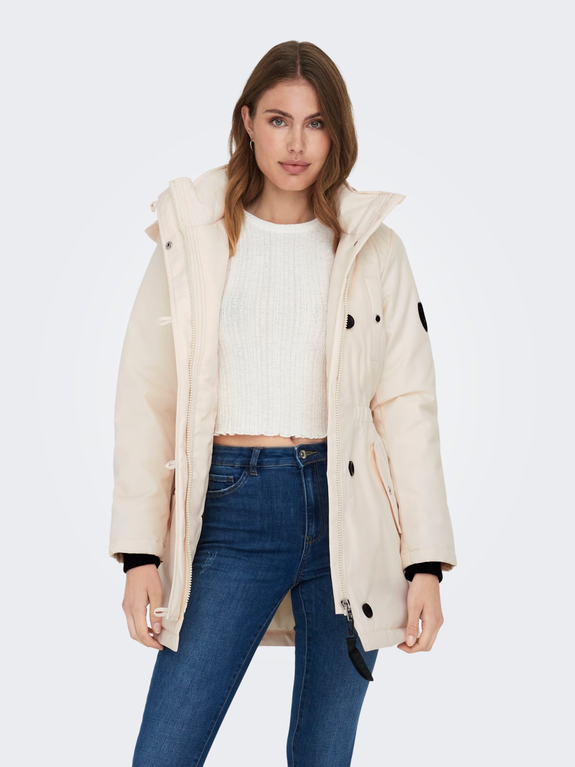 High neck parka