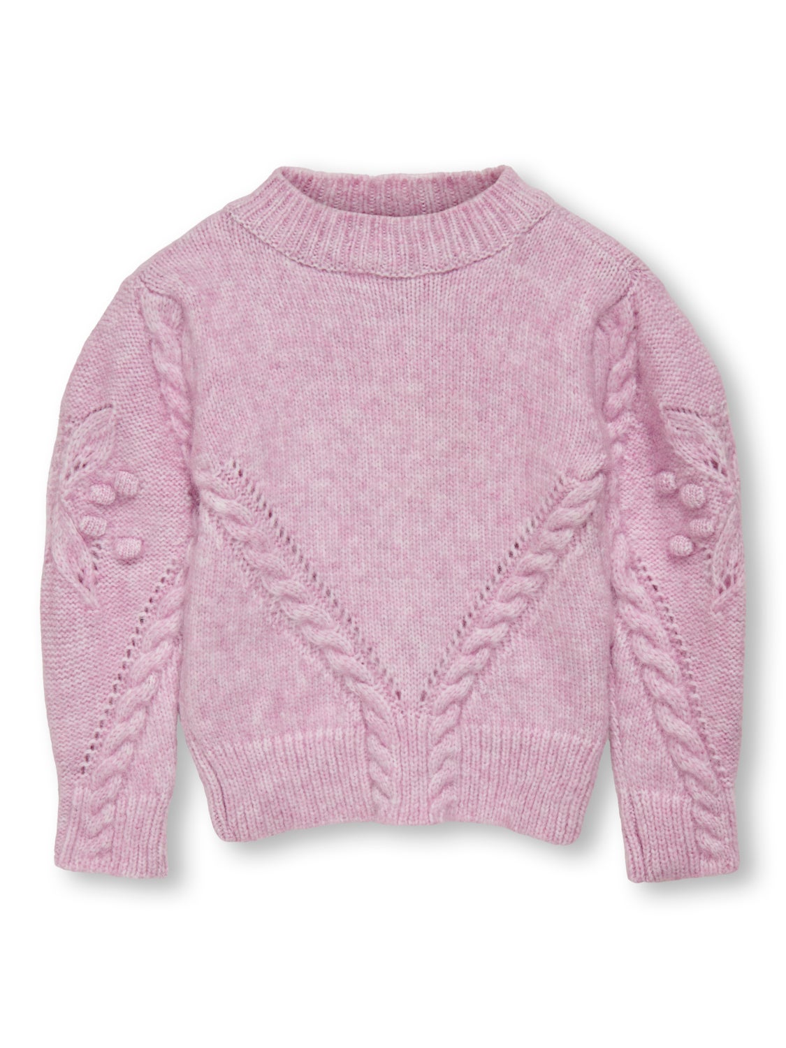 High-neck knitted pullover