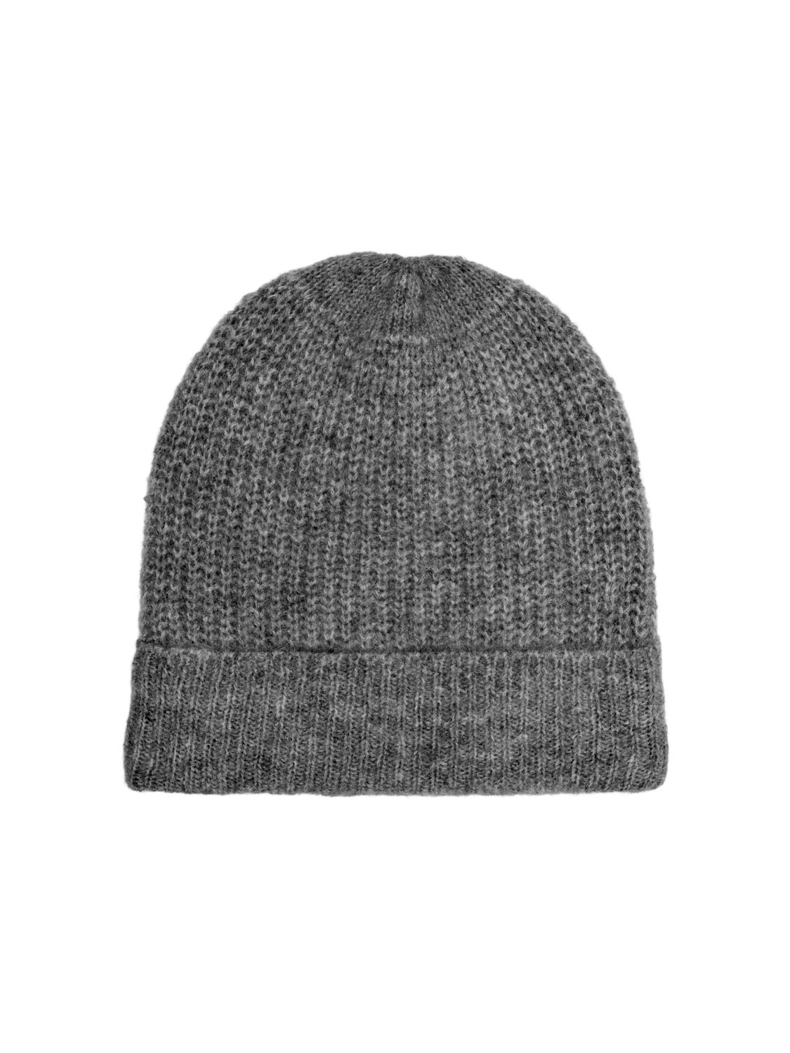 Knitted rib beanie