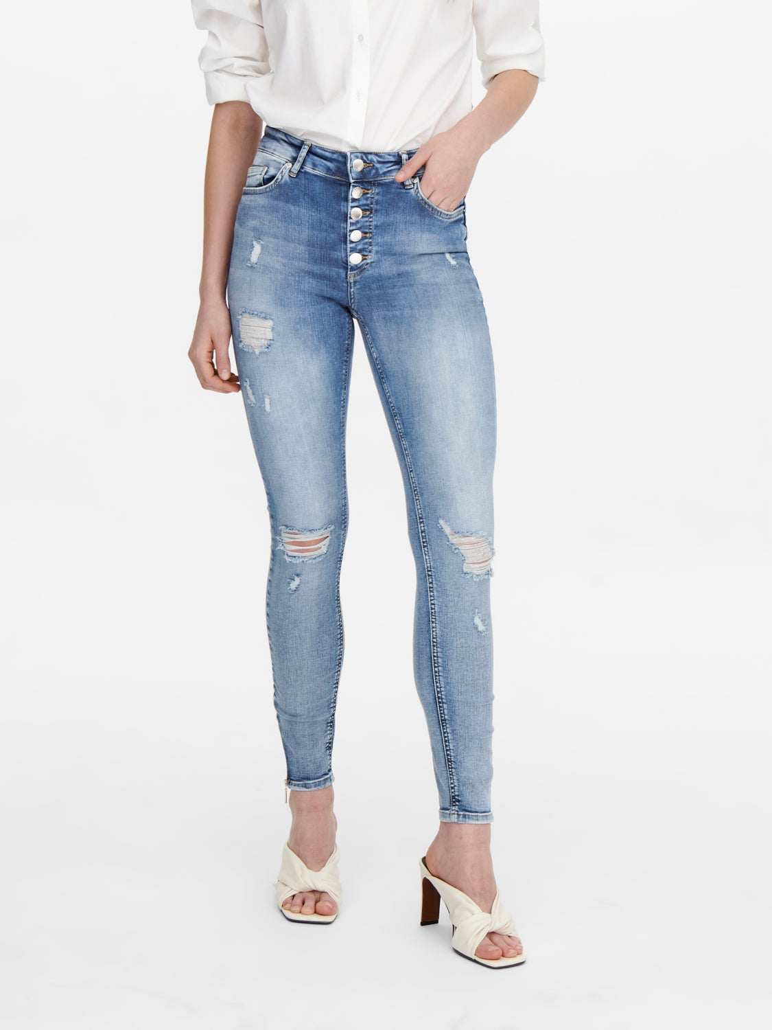 ONLBobby life mid ankle Skinny fit jeans