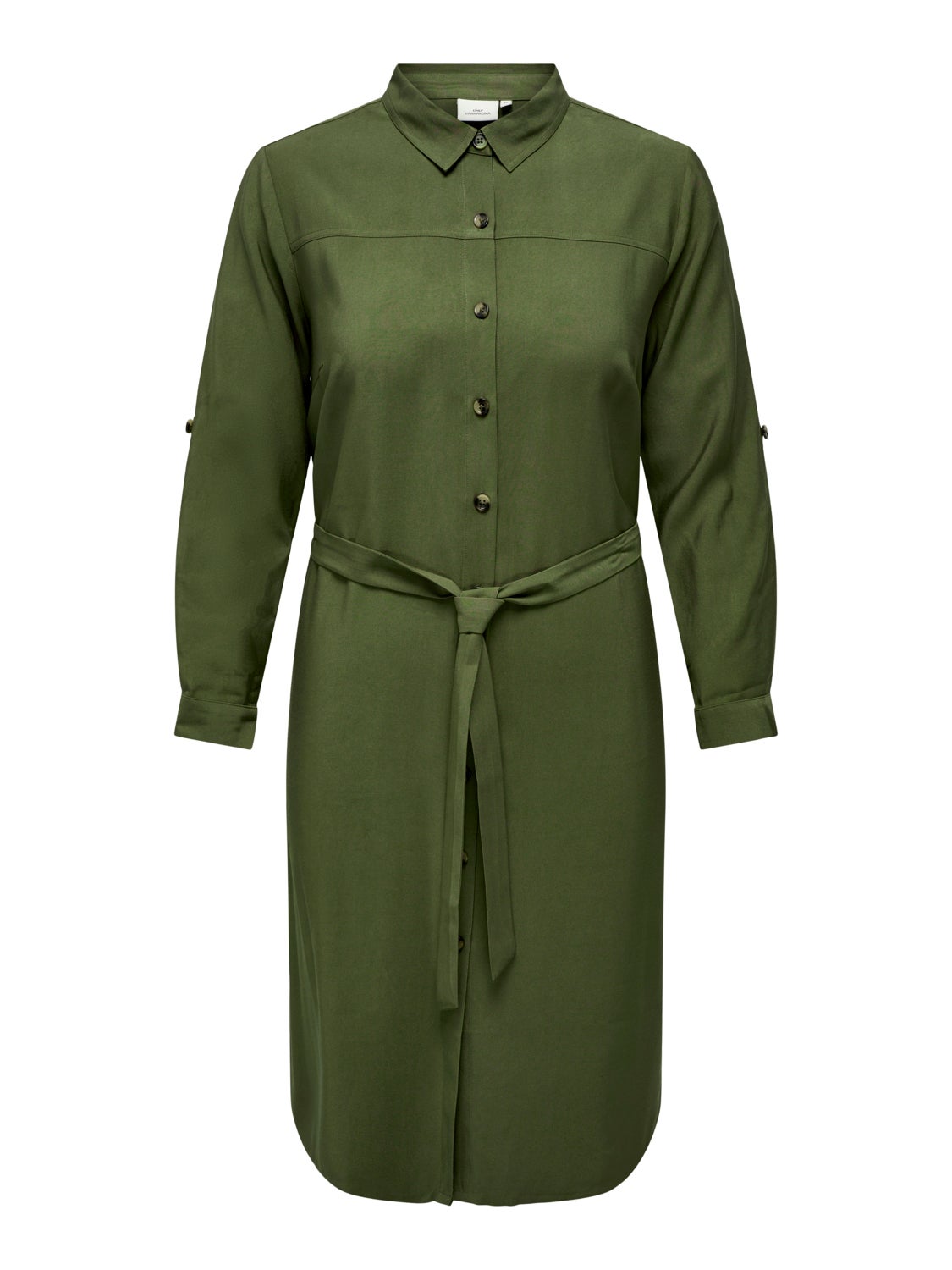 Curvy midi shirt dress