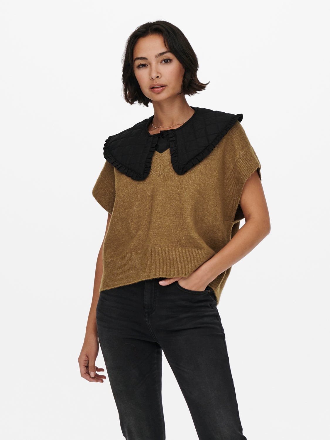 Quilted shirt Collar