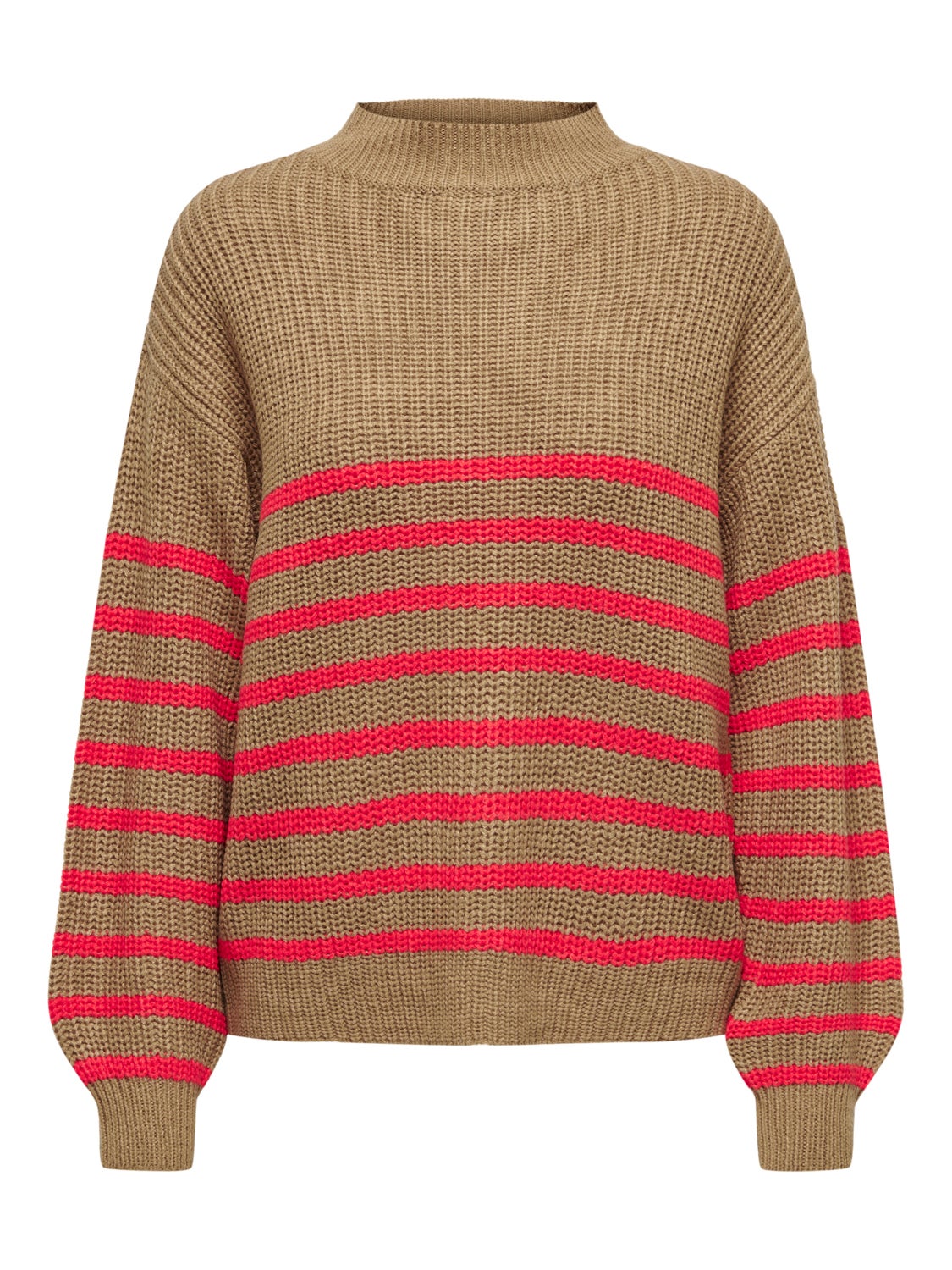 Striped knitted pullover