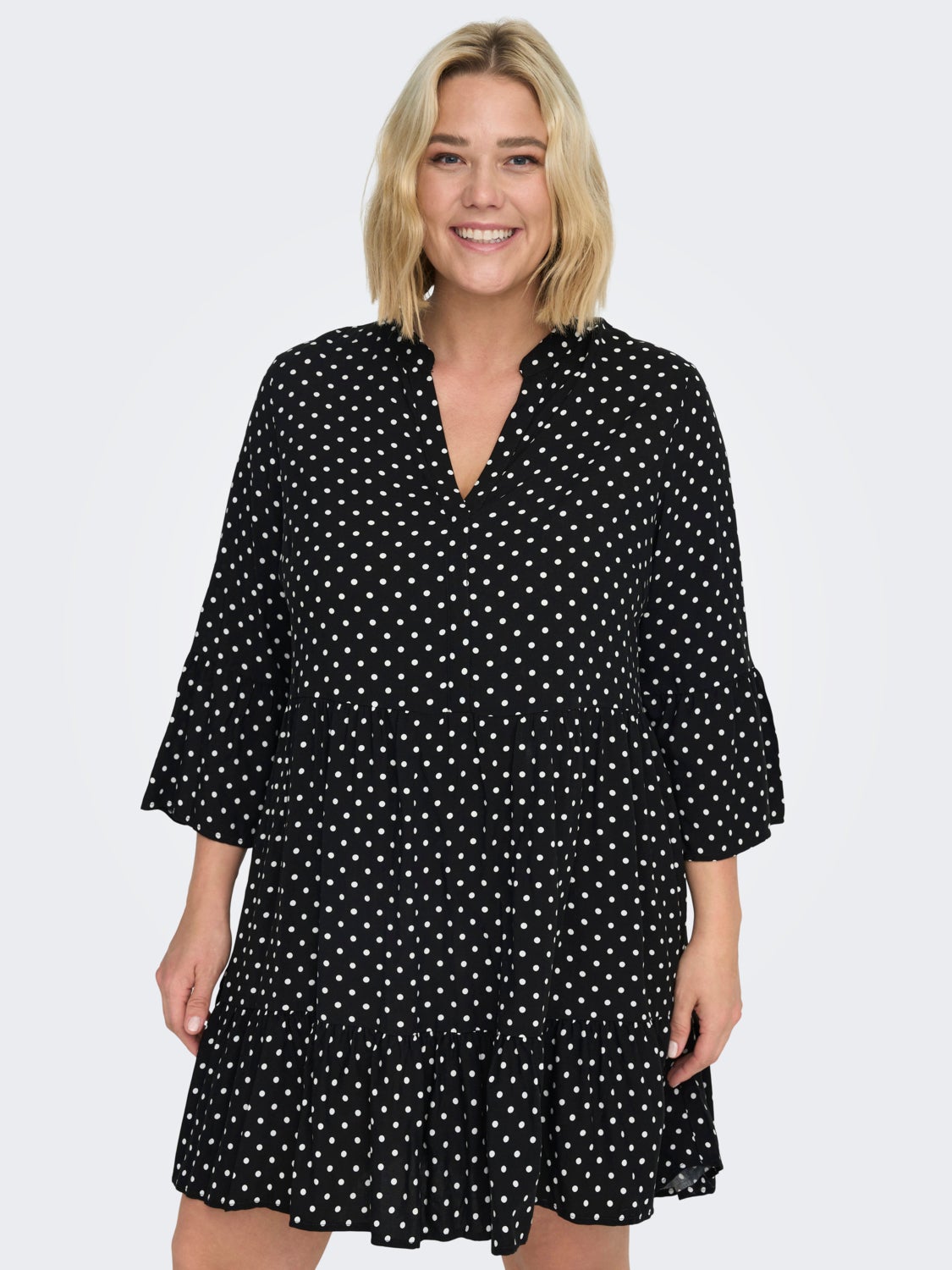 Curvy floral printed dress