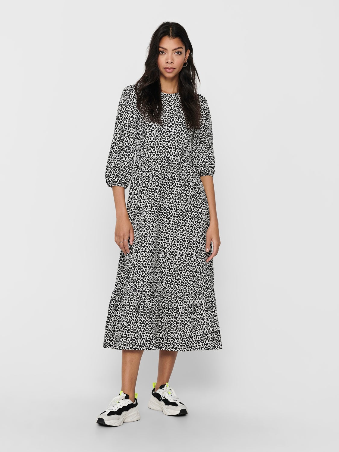 Printed Long Sleeved dress