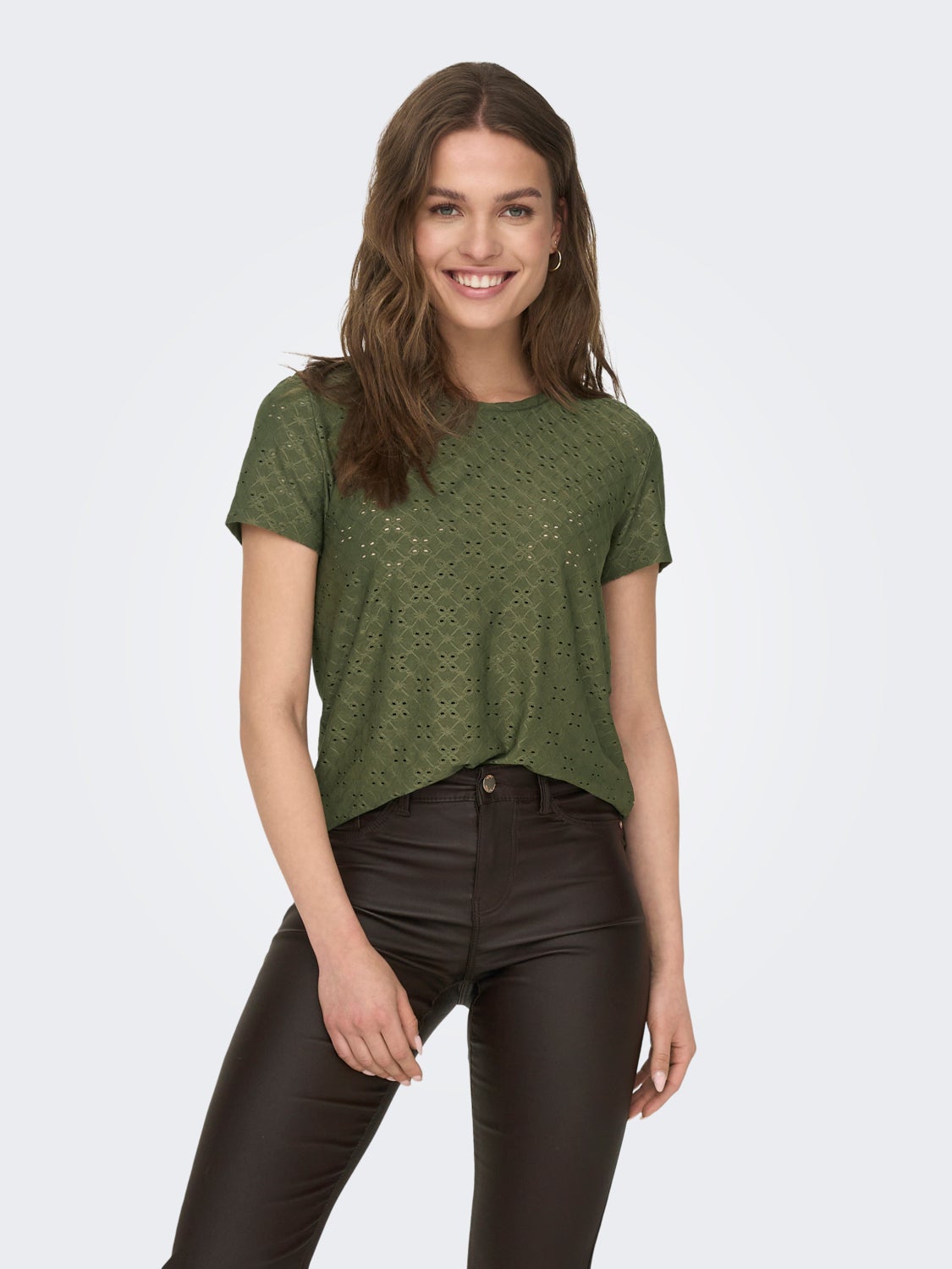 Detailed Short Sleeved Top