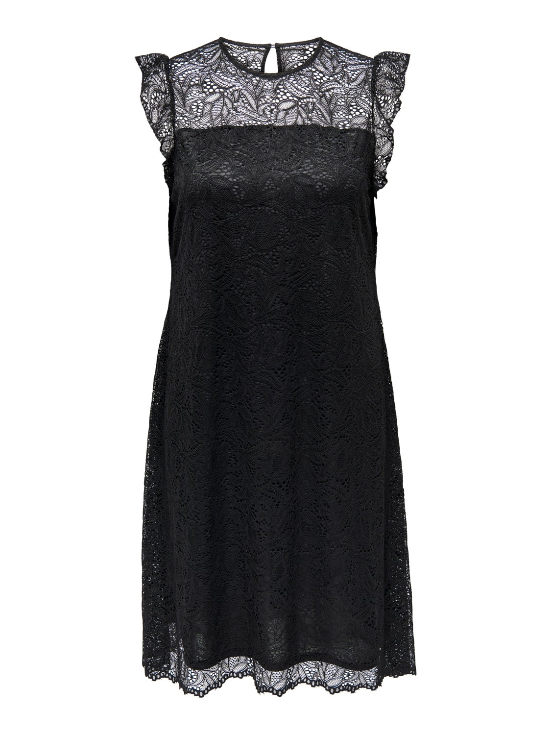 Curvy lace detail dress