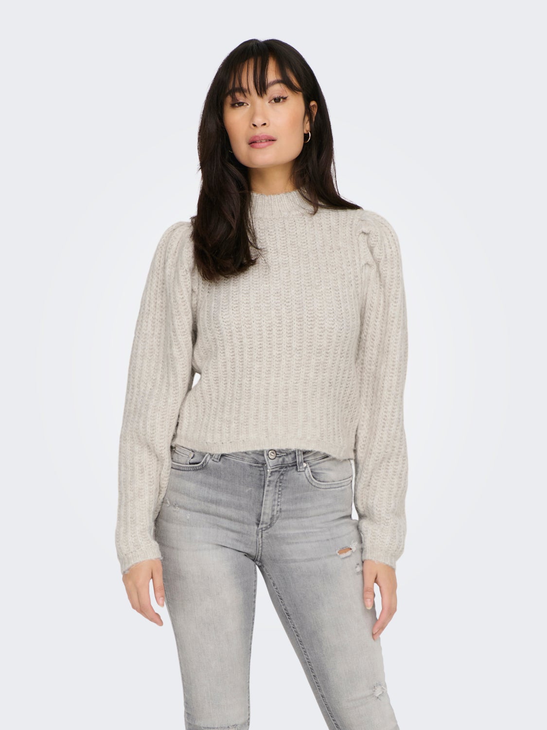 Chunky puff Knitted Pullover