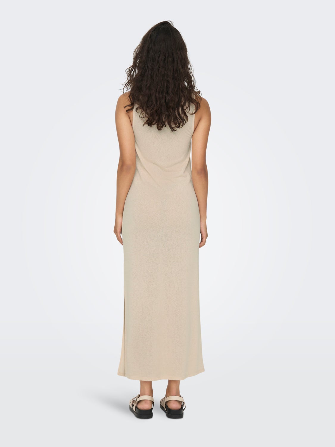 O-Neck Maxi Dress