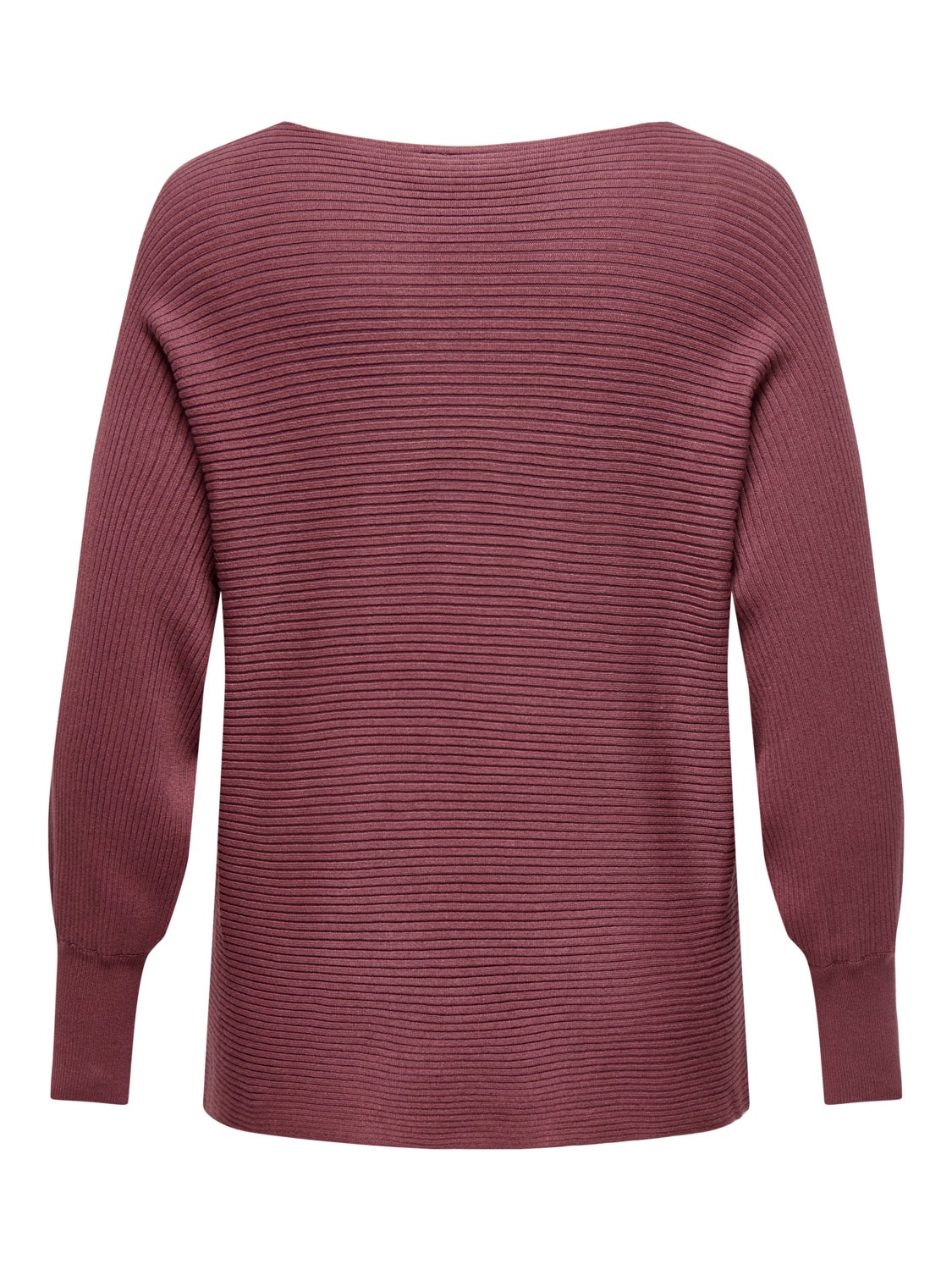Curvy o-neck knitted pullover