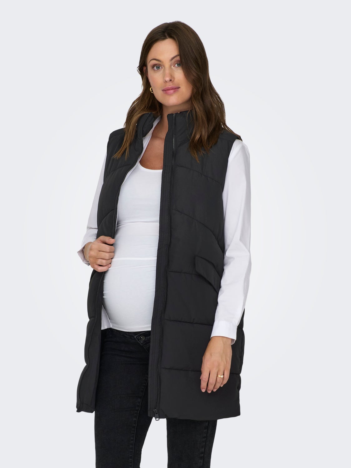Mama midi puffer gilet