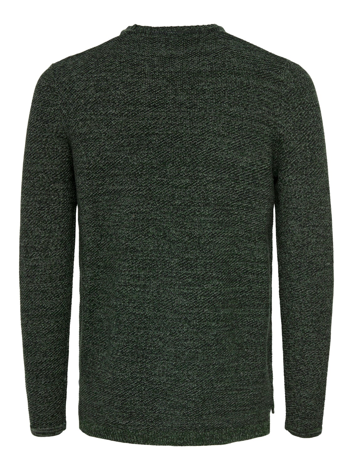 O-neck knitted pullover