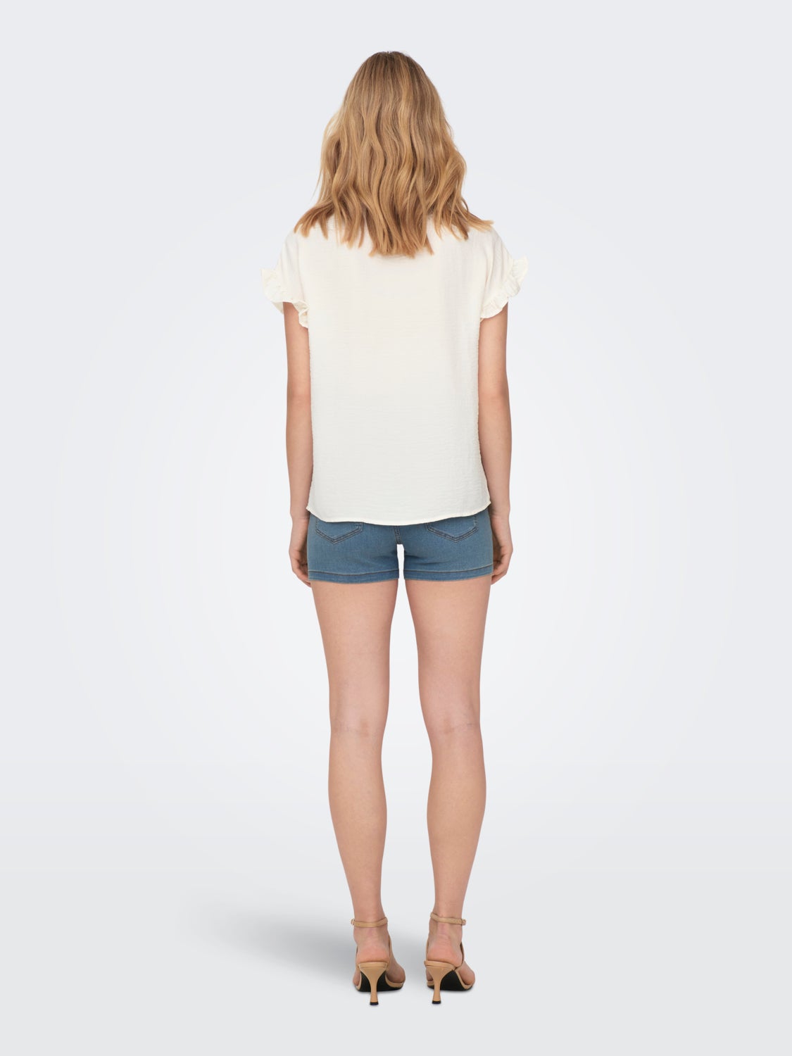 Short Sleeve Frill Shirt