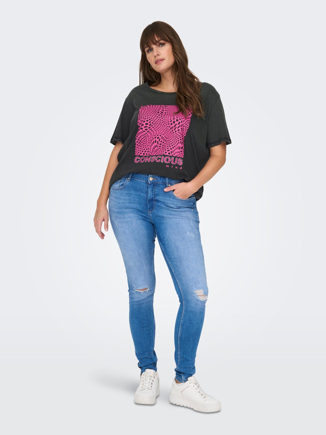 Curvy Printed T-shirt