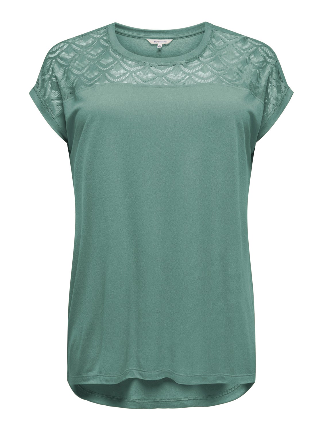 Curvy lace detail Top