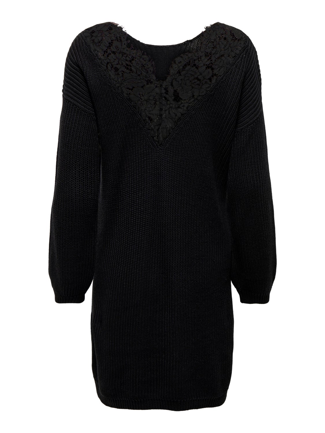 Petite o-neck knitted dress