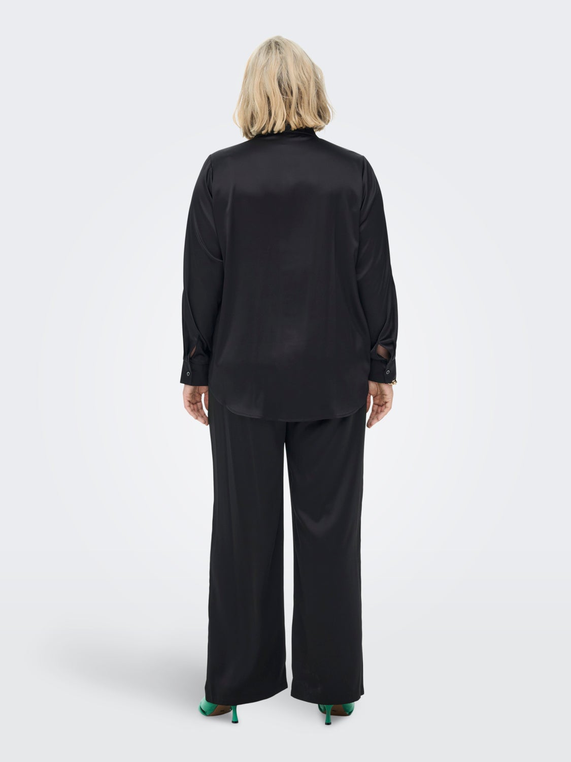 Curvy satin Trousers