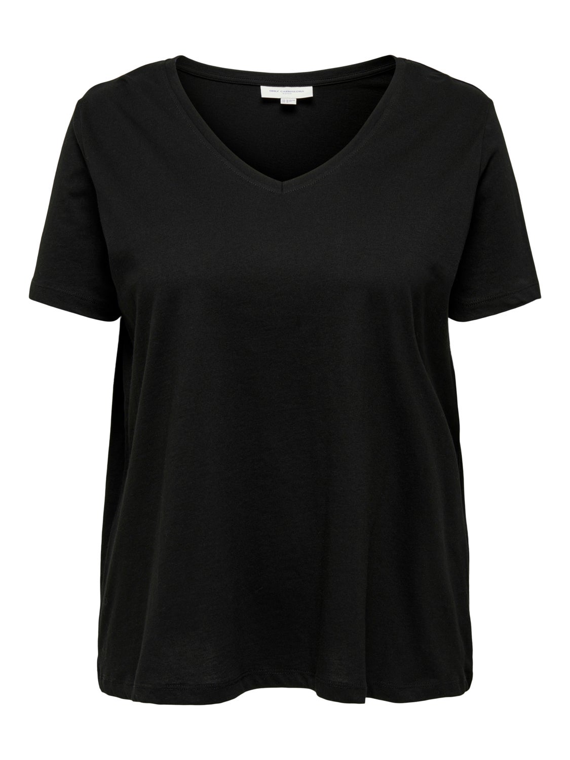 Curvy V-neck t-shirt
