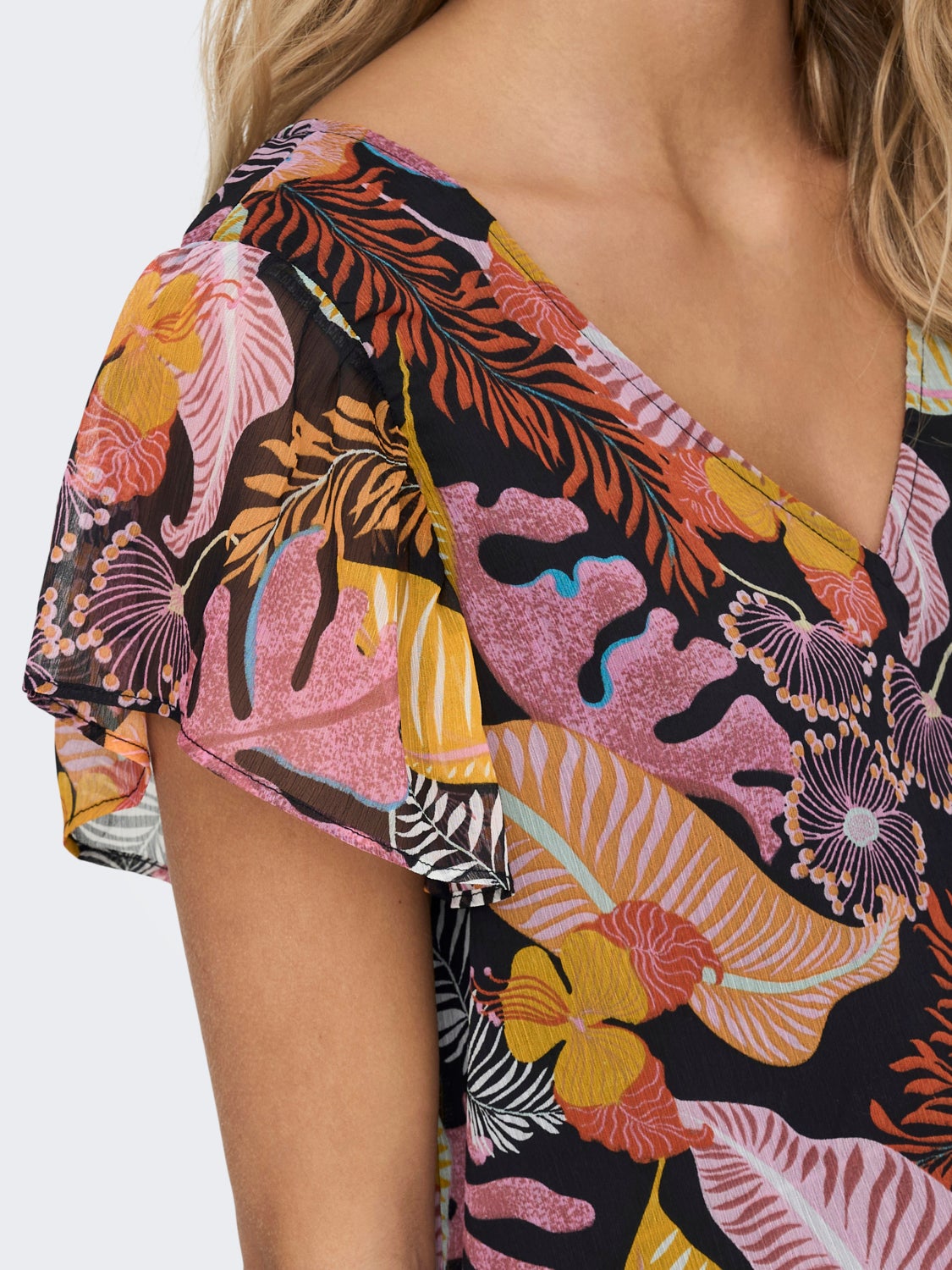 Regular Fit V-Neck Top