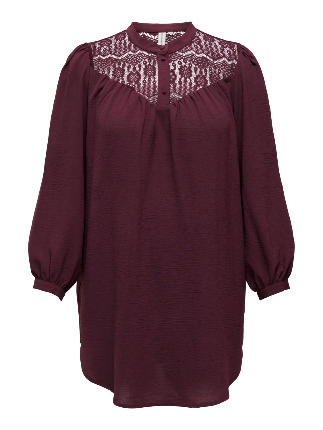 Curvy Long shirt with lace