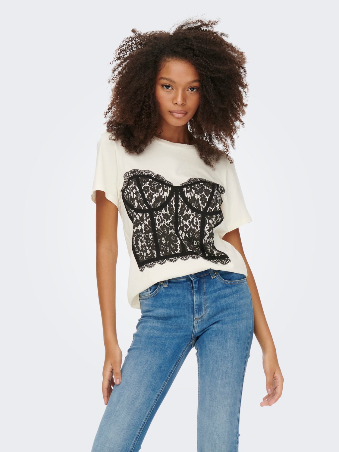 Bustier Short Sleeved Top