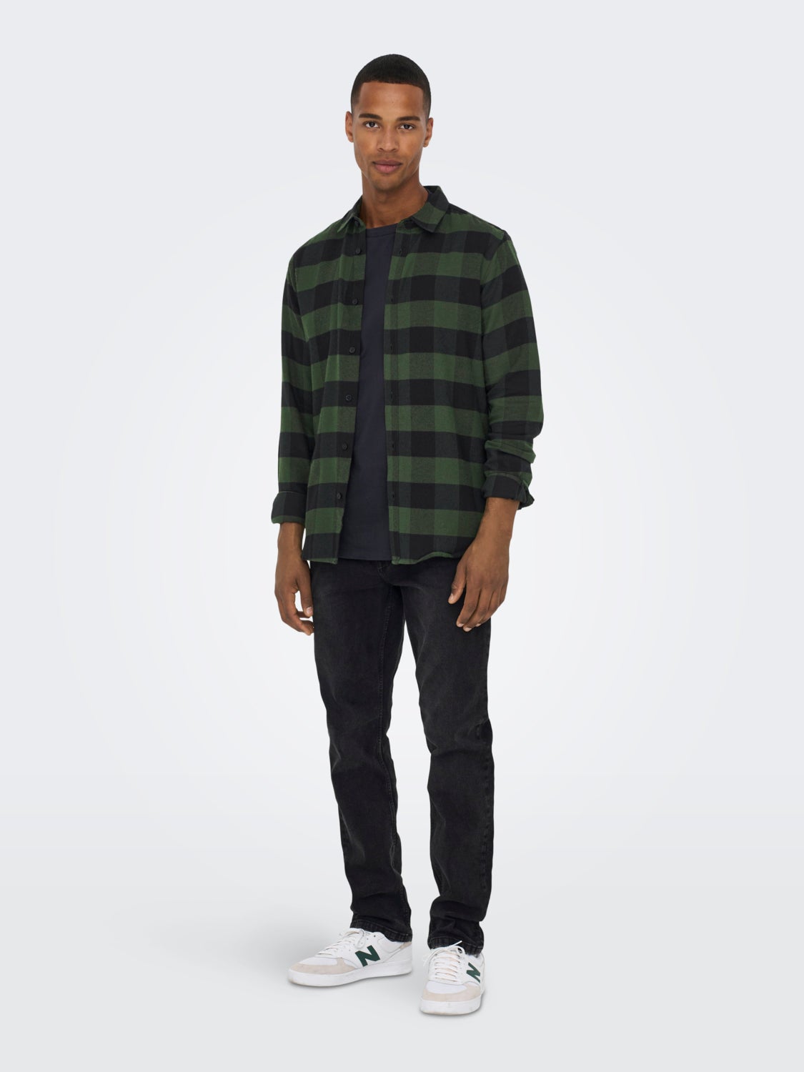 Slim fit checked shirt