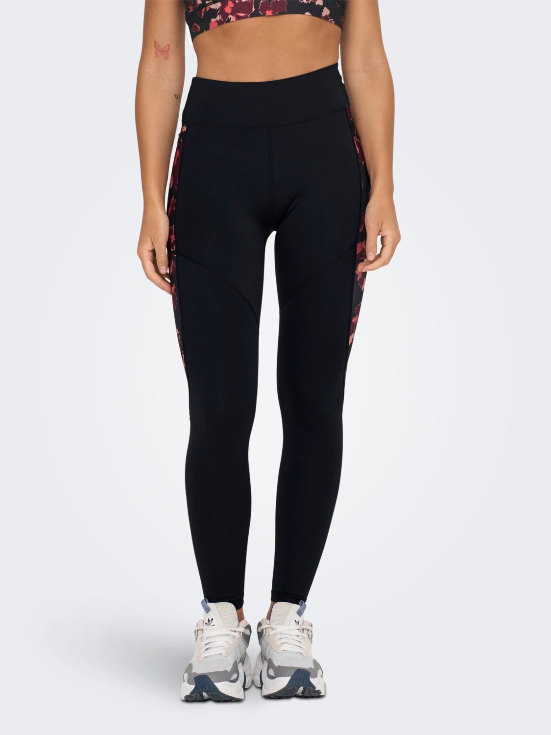 Training tights with high waist