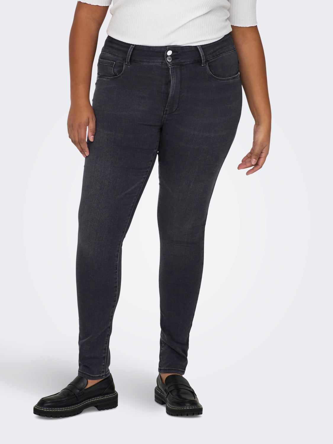 Curvy CarStorm Life HW Wide Skinny fit jeans