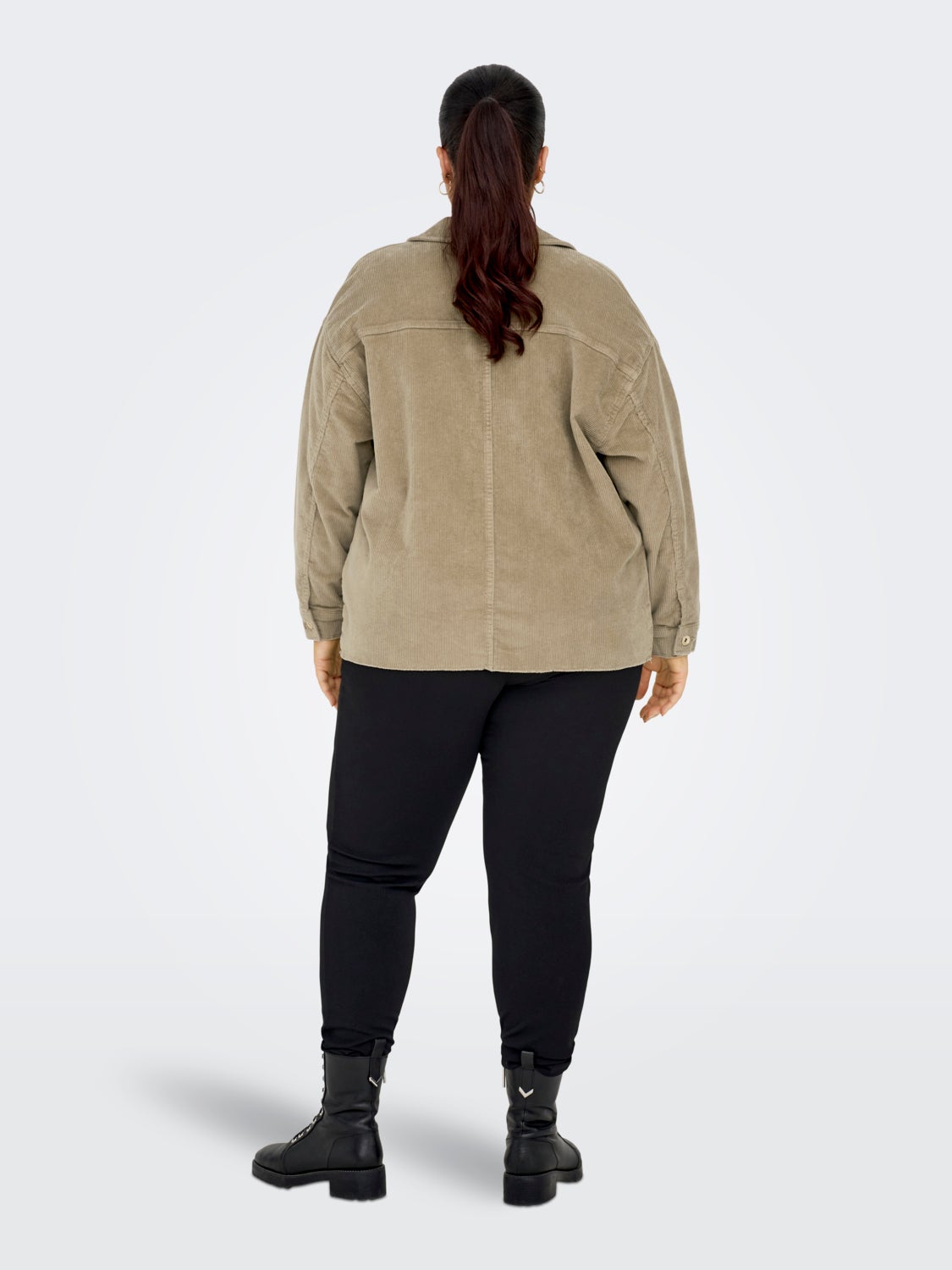 Curvy corduroy overshirt