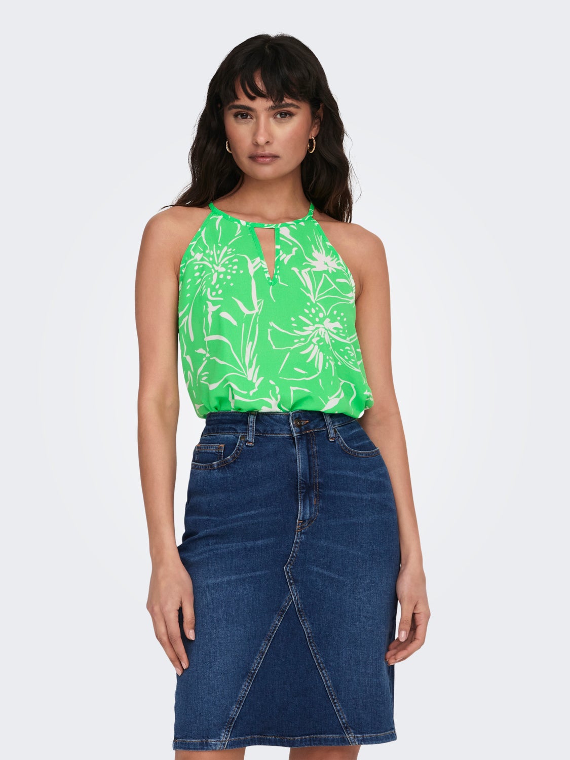 Halterneck keyhole Top