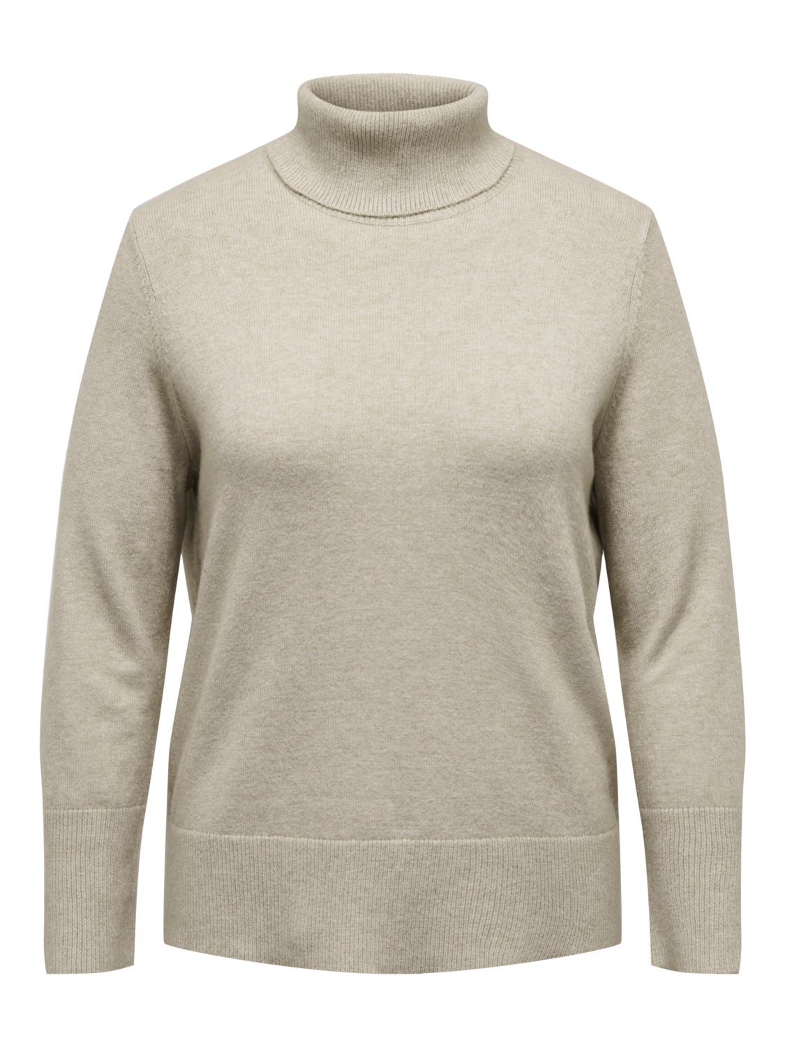 Curvy knit sweat with high neck