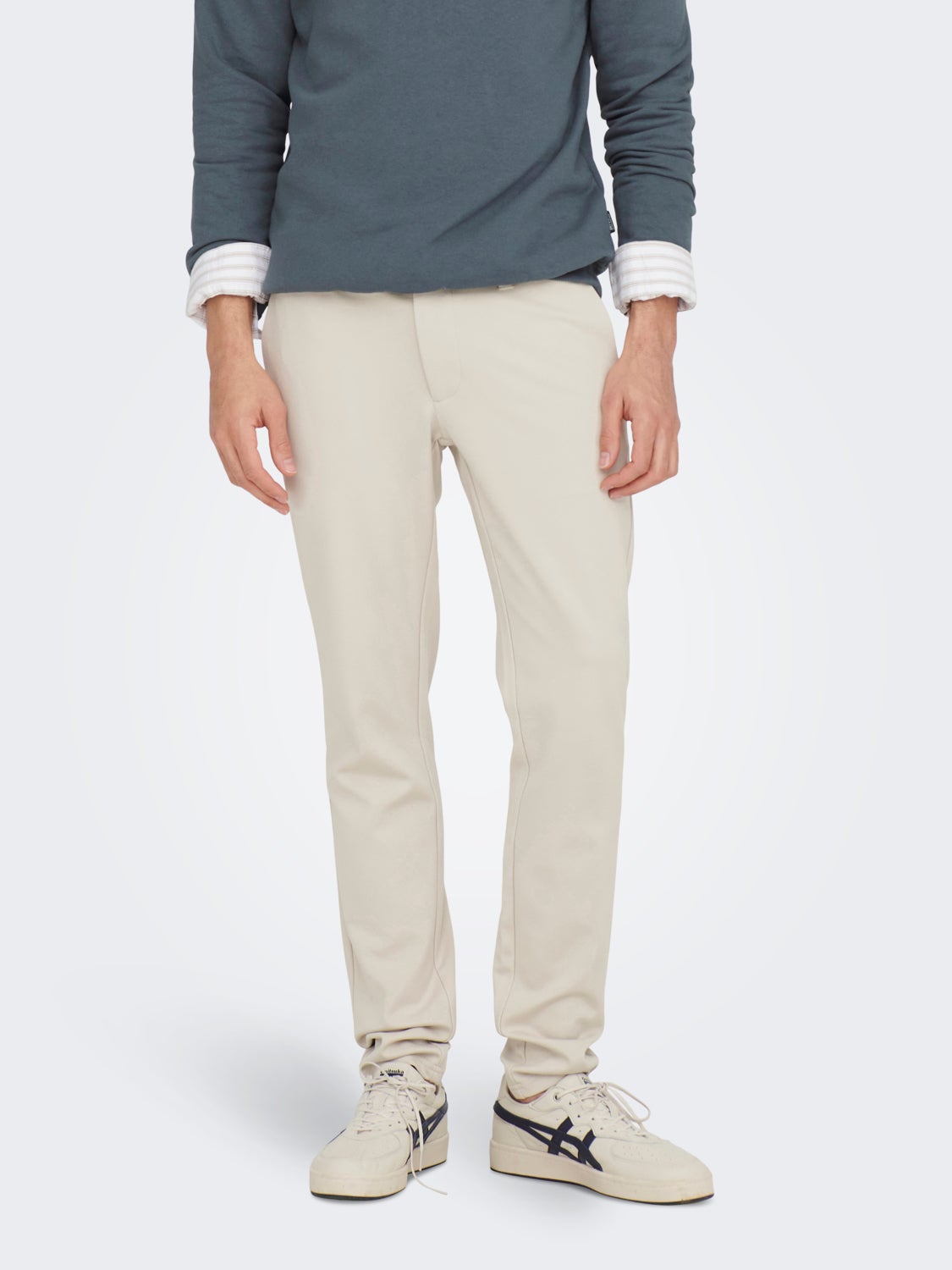 Solid colored chinos