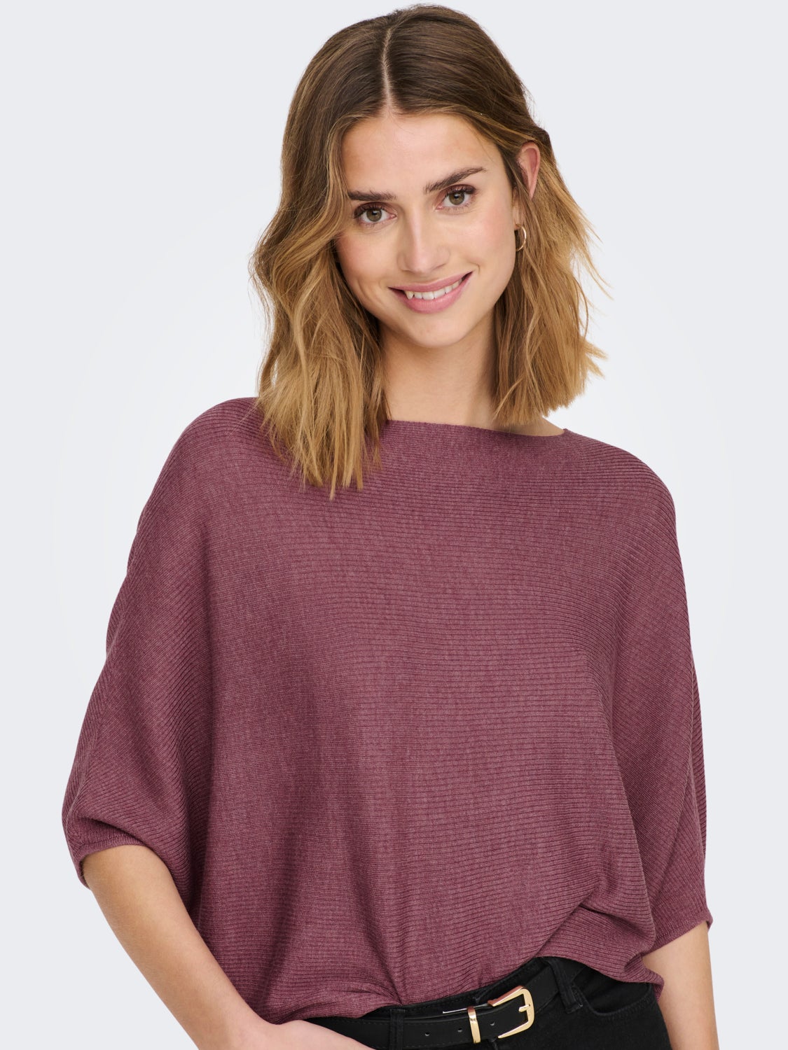 Batsleeve Knitted Pullover