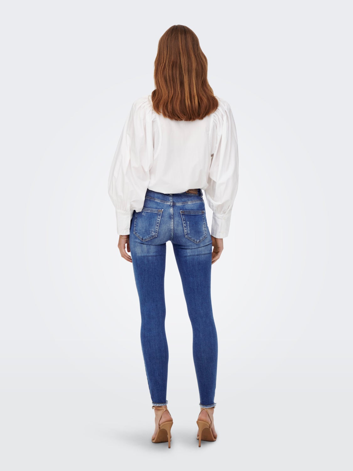 ONLBlush mid ankle destroyed Skinny fit jeans