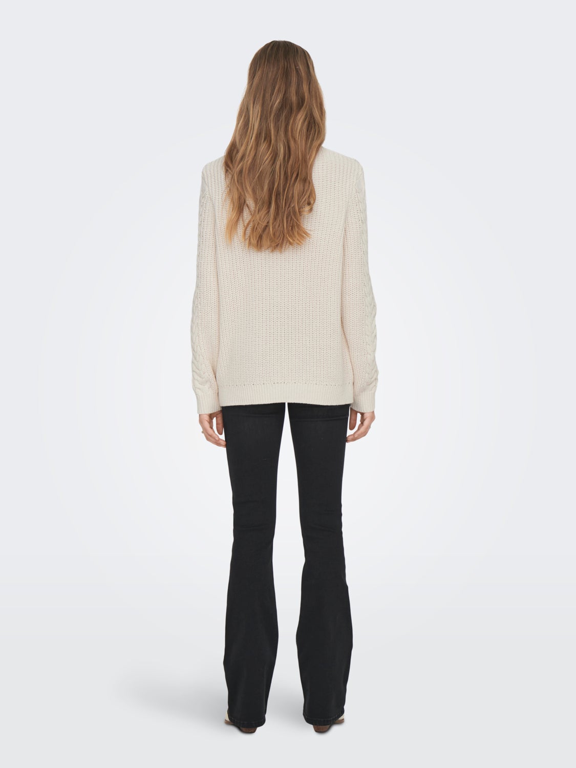 High neck knitted pullover
