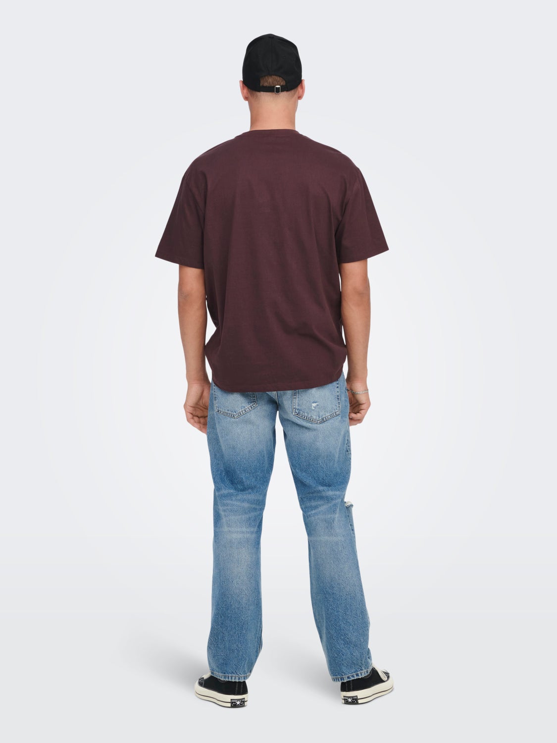 Oversized o-hals t-shirt
