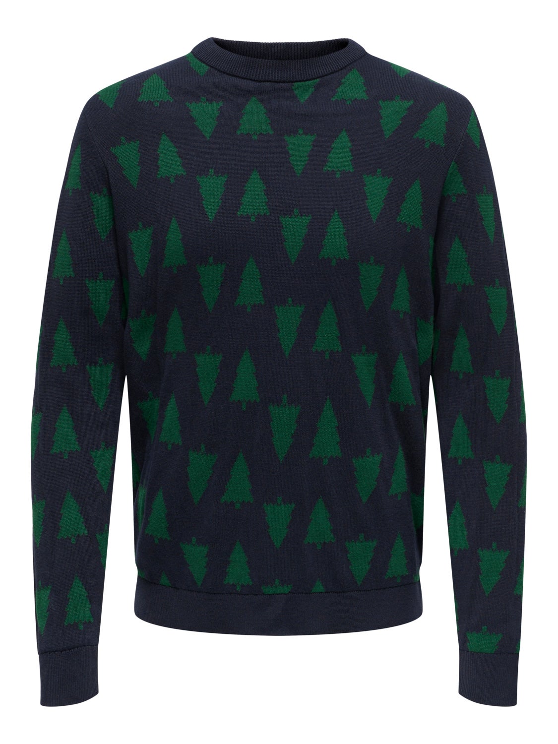 Crewneck christmas knitted pullover