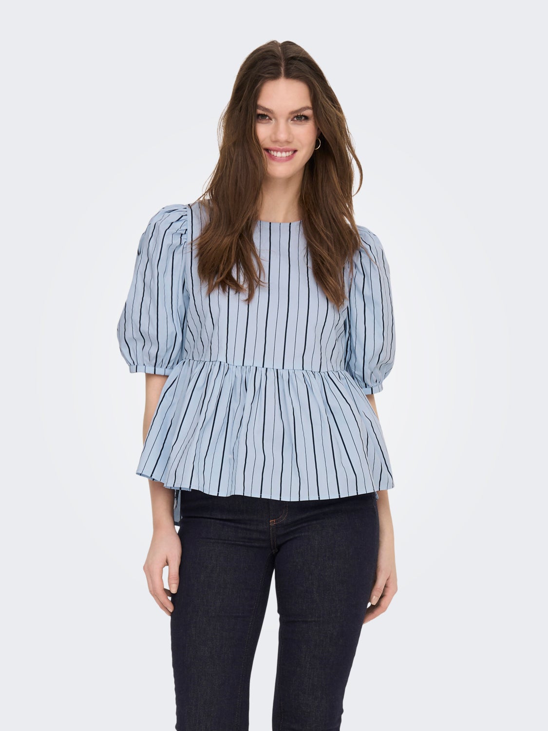 Shirt with Puff Sleeves
