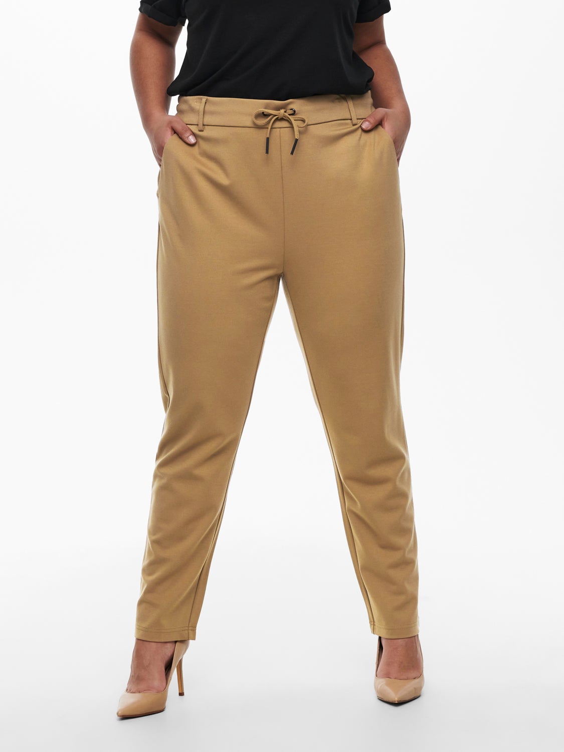 Curvy solid Trousers