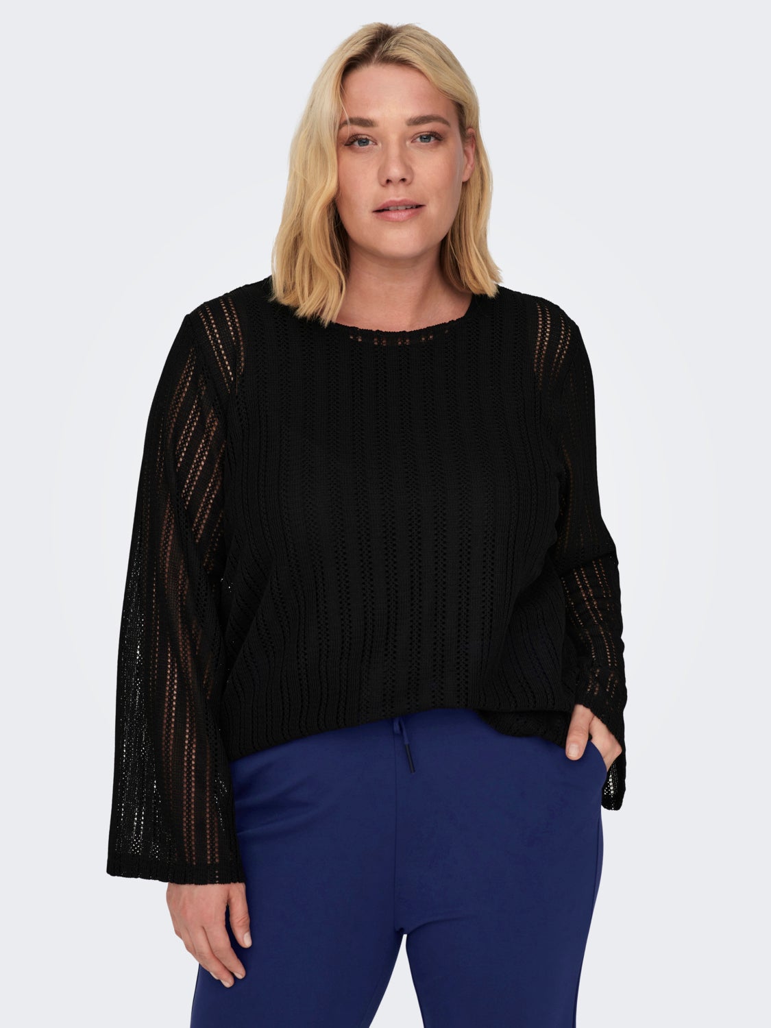 Curvy see through top