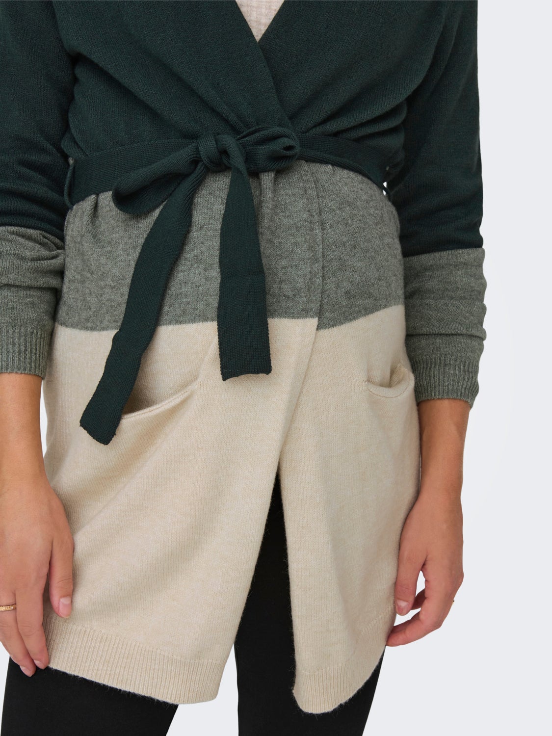 Mama Long Belt Knitted Cardigan