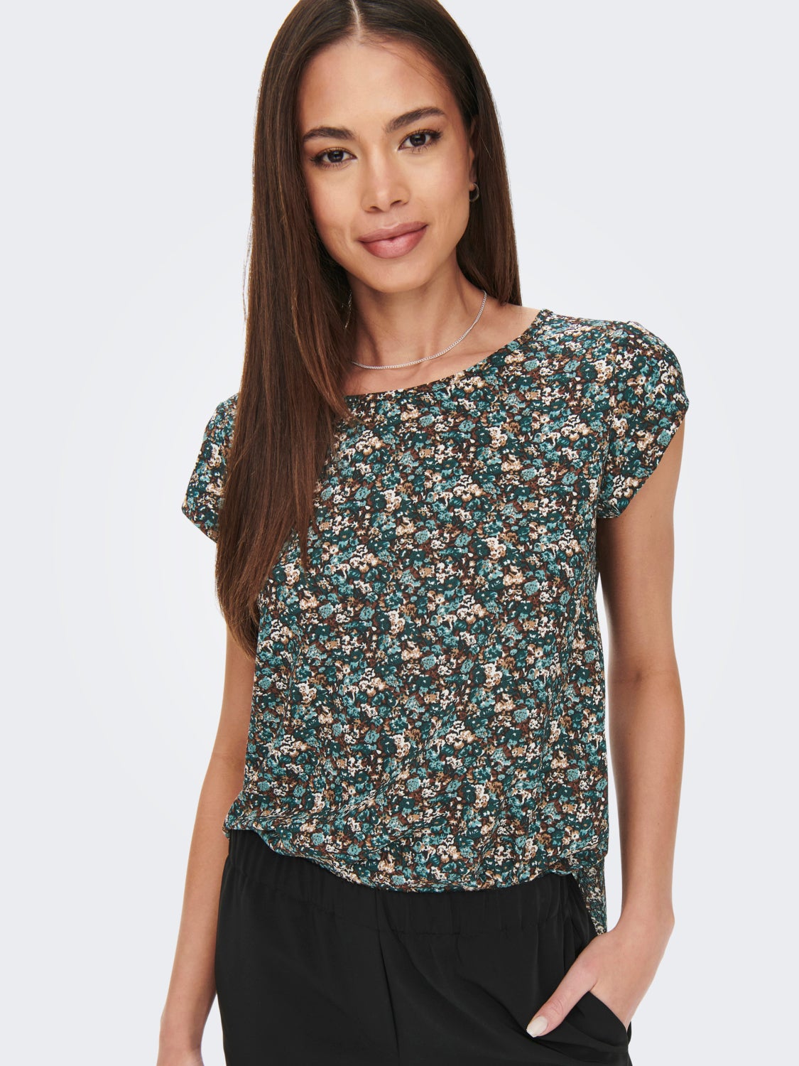 Printed Short Sleeved Top