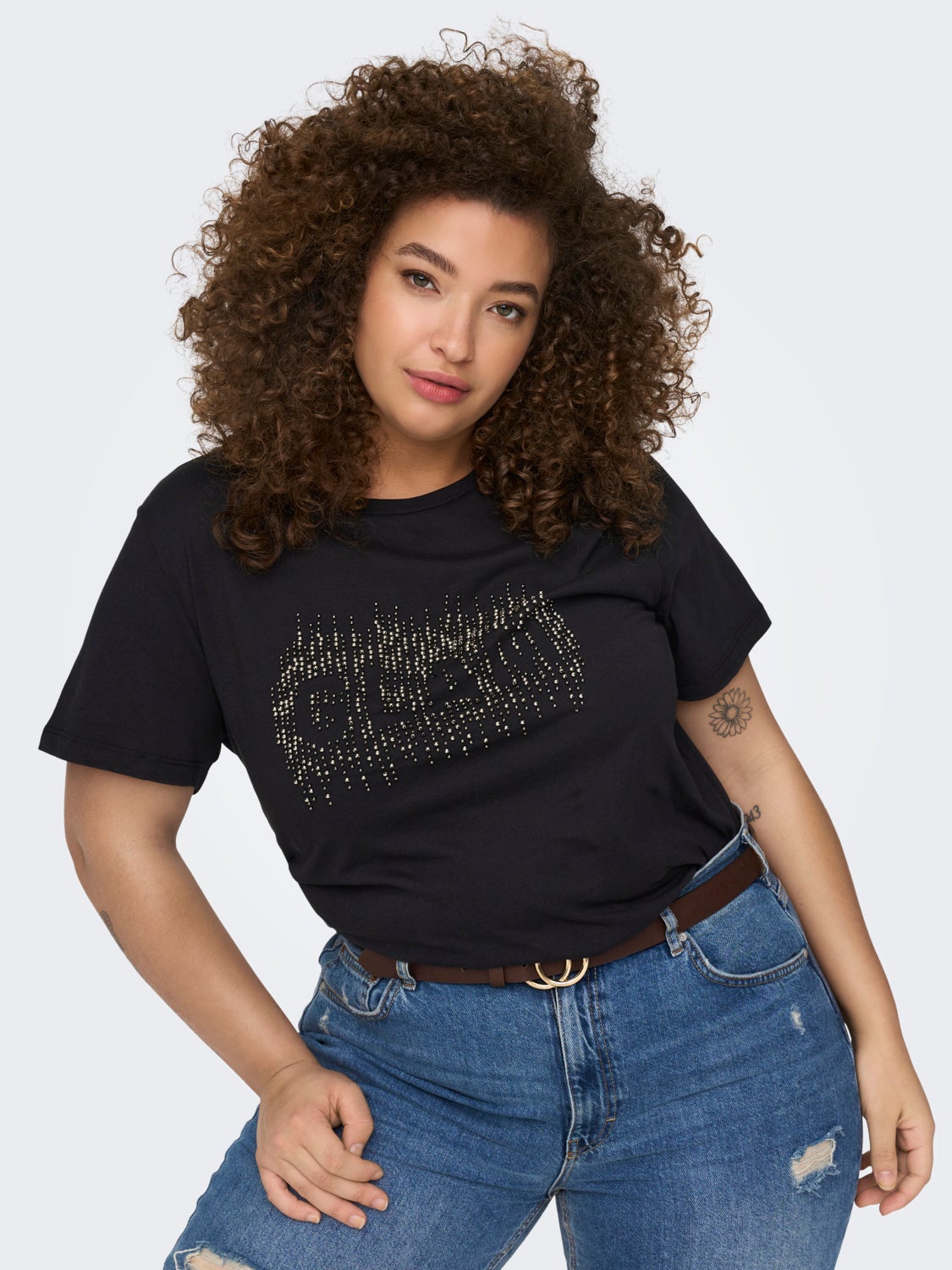 Curvy Printed T-shirt