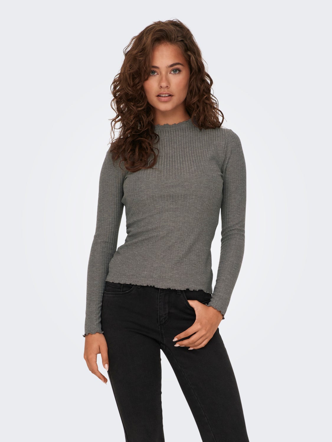 High neck Long Sleeved Top