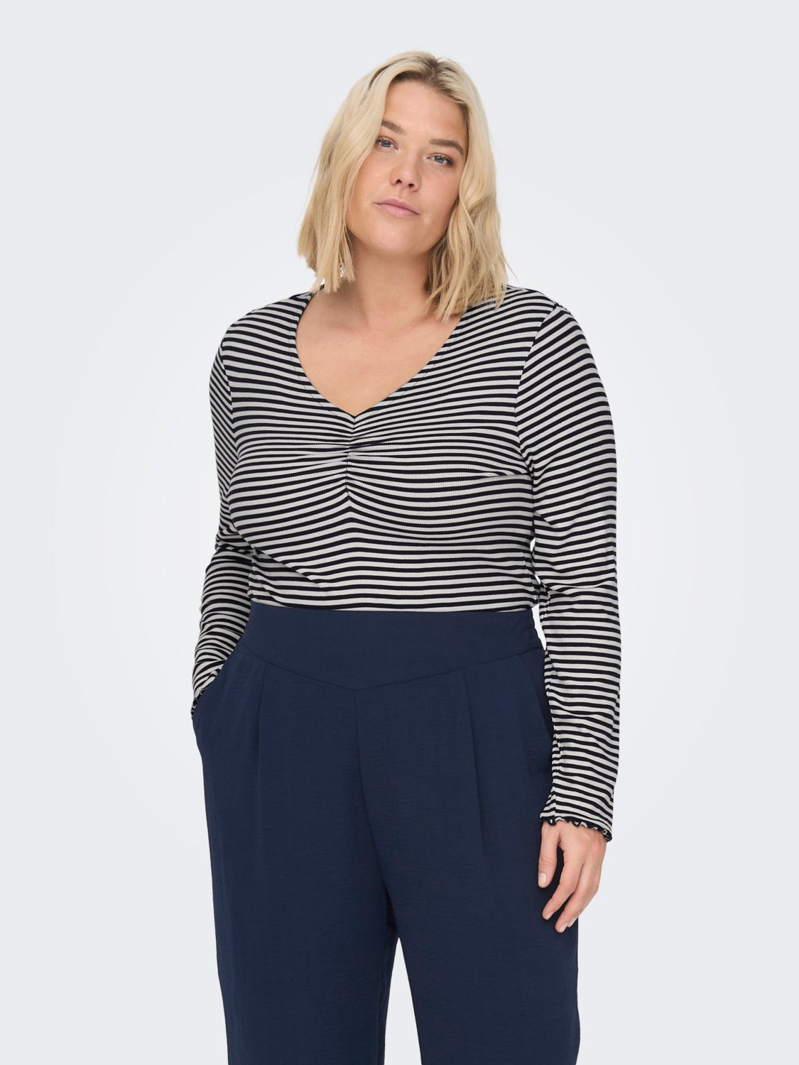 Curvy Striped Top
