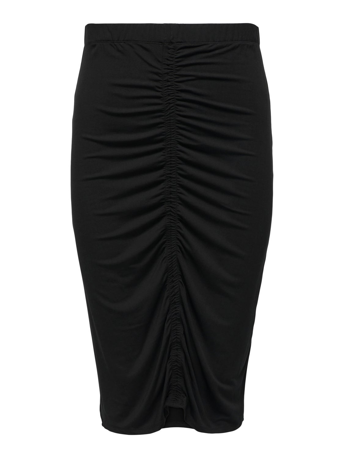 Curvy ruching midi skirt