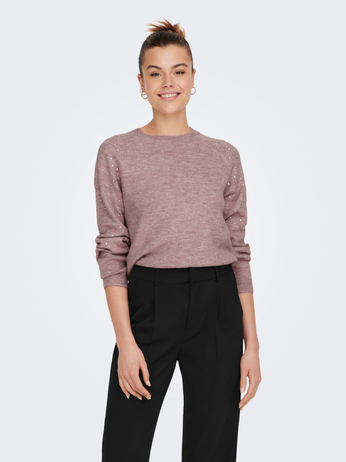 Stone detailed Knitted Pullover