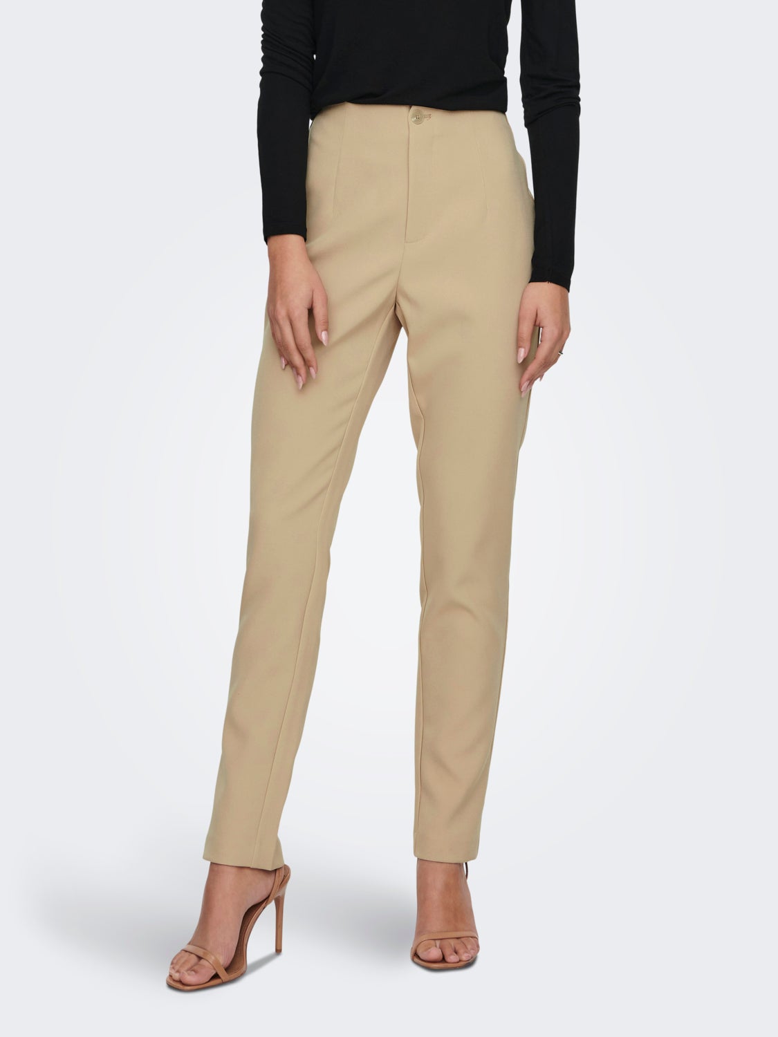 High waisted slim fit cigarette Trousers