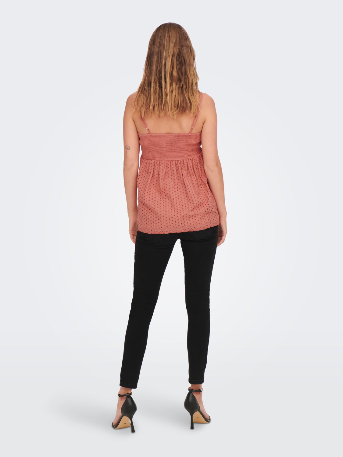 Mama V-neck strap Top